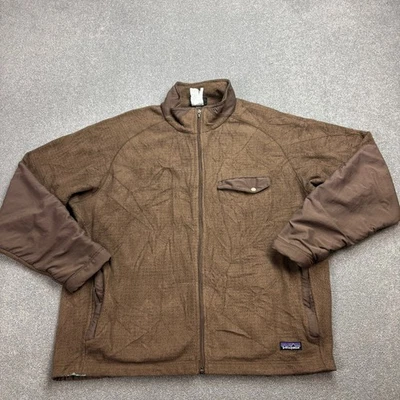 Patagonia polaire adulte grande chemise marron rayonnante fermeture éclair co... - Photo 1/4
