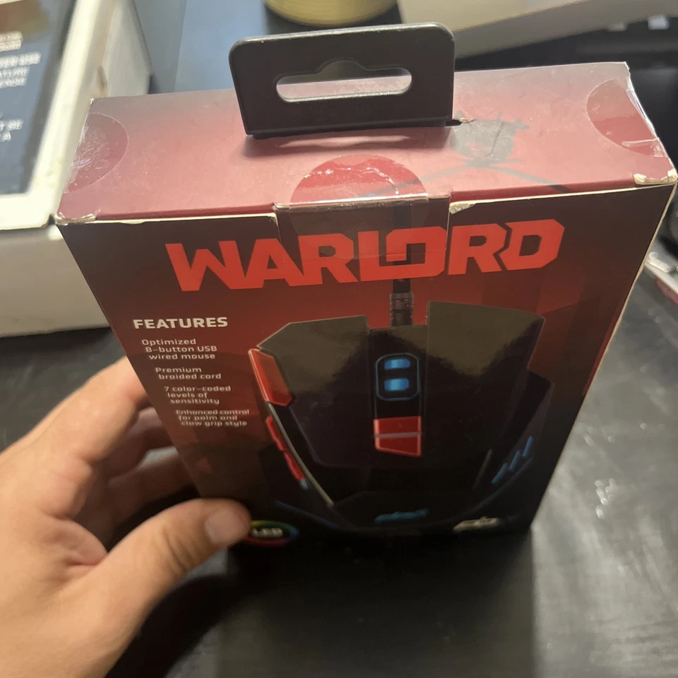 Warlord Wired Professional Gaming Mouse by PBX ~ NEW - Image 3 of 4