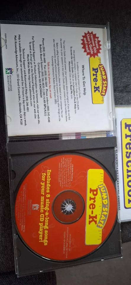 Rare JUMP START Kids Learning Games Songs PRE-K & PRE-SCHOOL PC CD ROM - Image 3 of 4