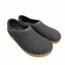 Haflinger Size 42 Mens 9/Womens 11 Wool Felt Slipper Slip On Mule Clog Gray