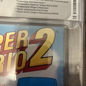 WATA 9.0 Super Mario Bros. 2 NES CIB [Matching Comp]! Japan, Oval SOQ R, Mexico