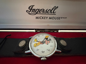 Ingersoll 1960-70's Vintage Mickey Mouse Wrist Watch Collectable With Box