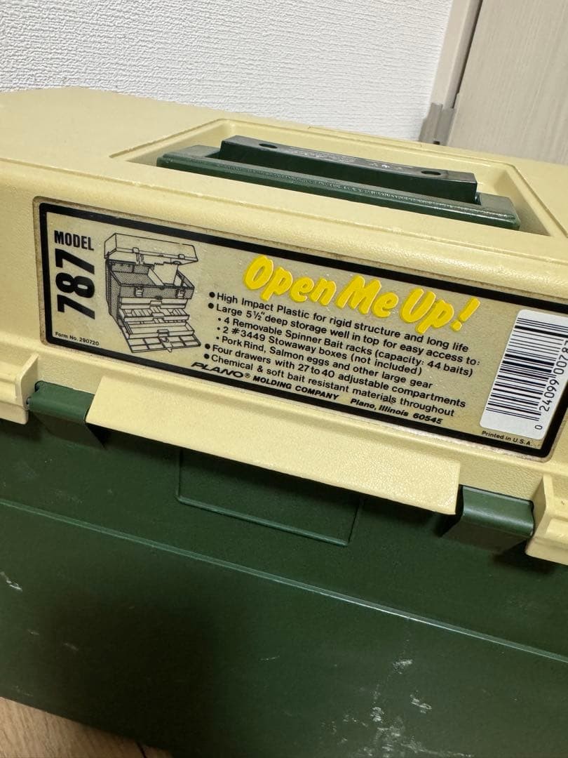 Old Plano 787 Tackle Box with Unused Jackson Meteora 45 Lures & Spinners - Image 12