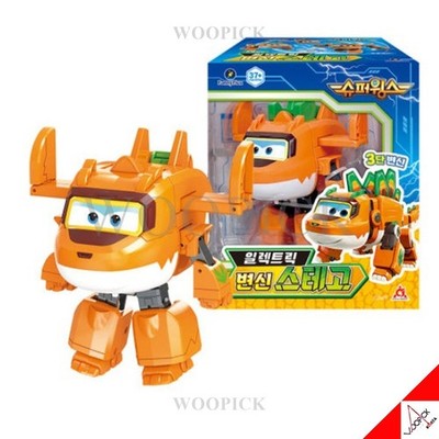 Super Wings Season9 Electric Stego Transformer Roboter Figur Spielzeug