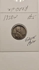 wheat penny 1938D NICE AU+ 1938-D LINCOLN CENT LOT #5 AU+ BROWN LUSTER