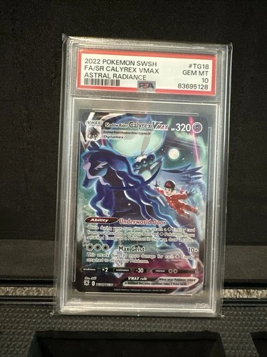 2022 Pokemon SWSH Astral Radiance #TG18 FA SR Calyrex Vmax PSA 10