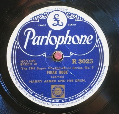 Harry James And His Orch.  78 RPM / Friar Rock & Keb-Lah (24-0725-AN)