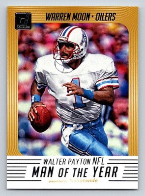2018 Donruss Walter Payton NFL Man of the Year #18 Warren Moon (ref 193370)