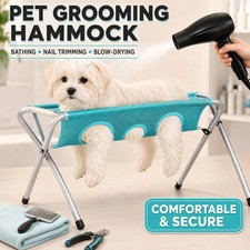 Pet Grooming Hammock Stand Iron Tube Frame Mesh Bath Harness Dogs Cats