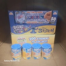 Case Of 24 Pieces Disney Lilo & Stitch  Sticki Rolls Bracelet  Capsule Box NEW