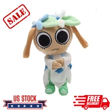 Cute Flower Hat Plush Doll – Big Eyes Soft Stuffed Toy Figure Gift 25cm