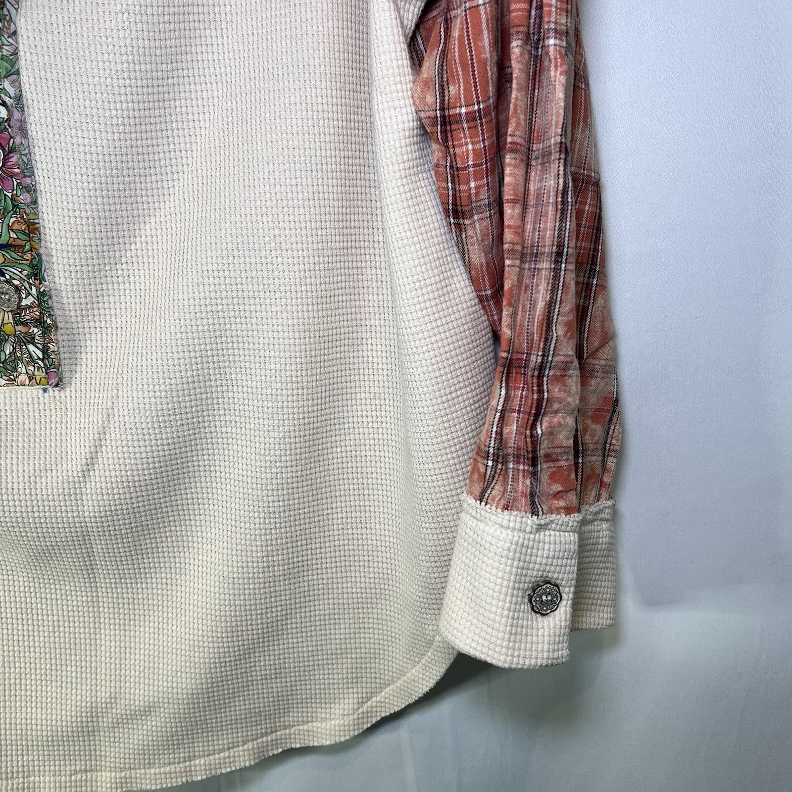 POL Women’s Medium Mixed material patchwork flann… - image 2