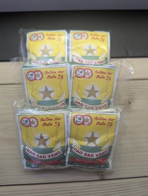 Golden Star Aromatic Balm Cao Sao Vang 3g - In Sealed packets.