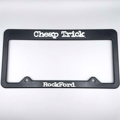 #ad Cheap Trick Rockford License Plate Frame Holder Production Error 2006 Vintage $49.99
