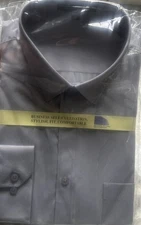 Brand New In Package! Wangyue Men's Long Sleeve Light Violet Dress Shirt Size L