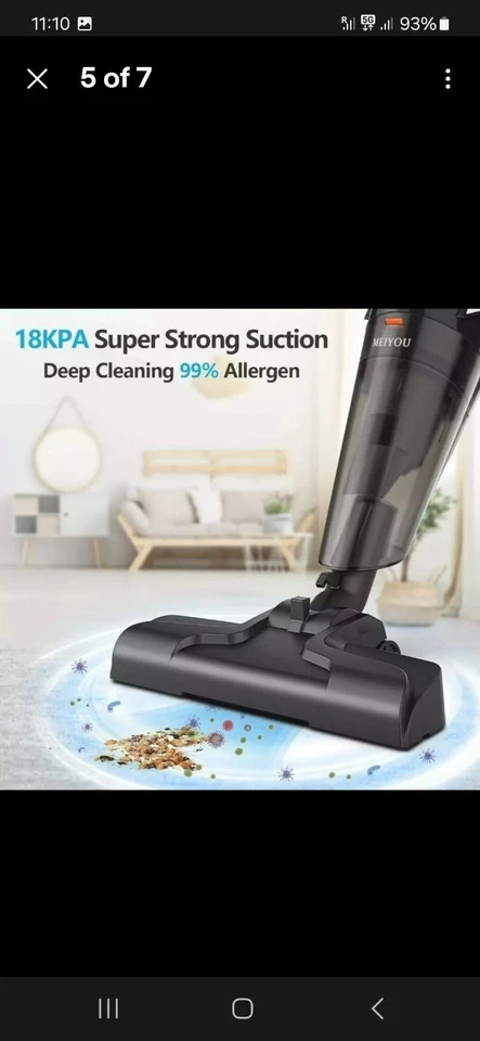 Hihhy H-611 – 4 in 1 Staubsauger 600W mit Kabel 6M, 180° Saugdüse, 20.000 Pa