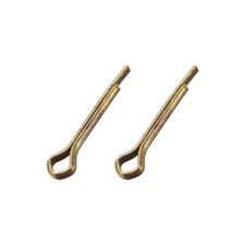 Split Cotter Pin - 2.5mm x 16mm Solid Brass 2-Prongs Gold Tone 2Pcs