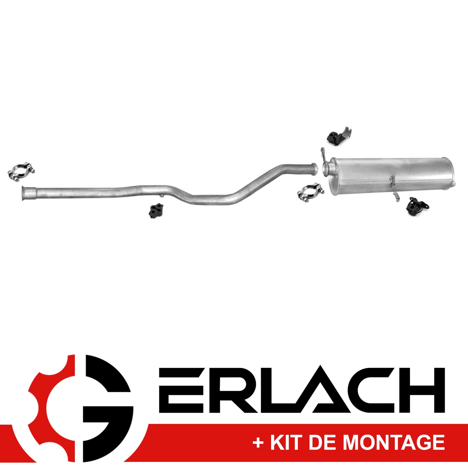 Silencieux d'échappement Peugeot 307 SW 2.0 HDi - Ligne arrière acier 1657
