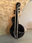 Vintage Red Wing Pottery Violin Wall Pocket Black M-1484 USA
