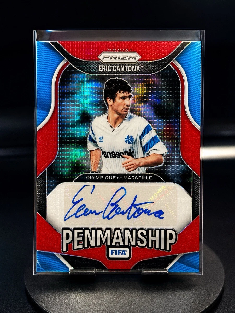 Eric Cantona Soccer Autographed Sports Trading Cards & Accessories