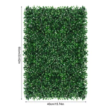Artificial Grass Mat Panel PE Waterproof Wall Hedge for Indoor Outdoor Decor DIY