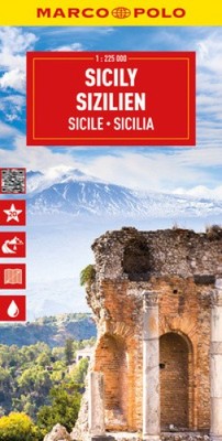 Sizilien Marco Polo Karte (Marco Polo Karten) von Marco Polo [Blattkarte, gefaltet]
