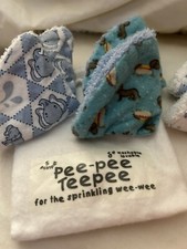 BEBA BEAN Fuzzy Blue Pee Pee Teepee Laundry Bag for Baby Boys Great gifts 6 Pc