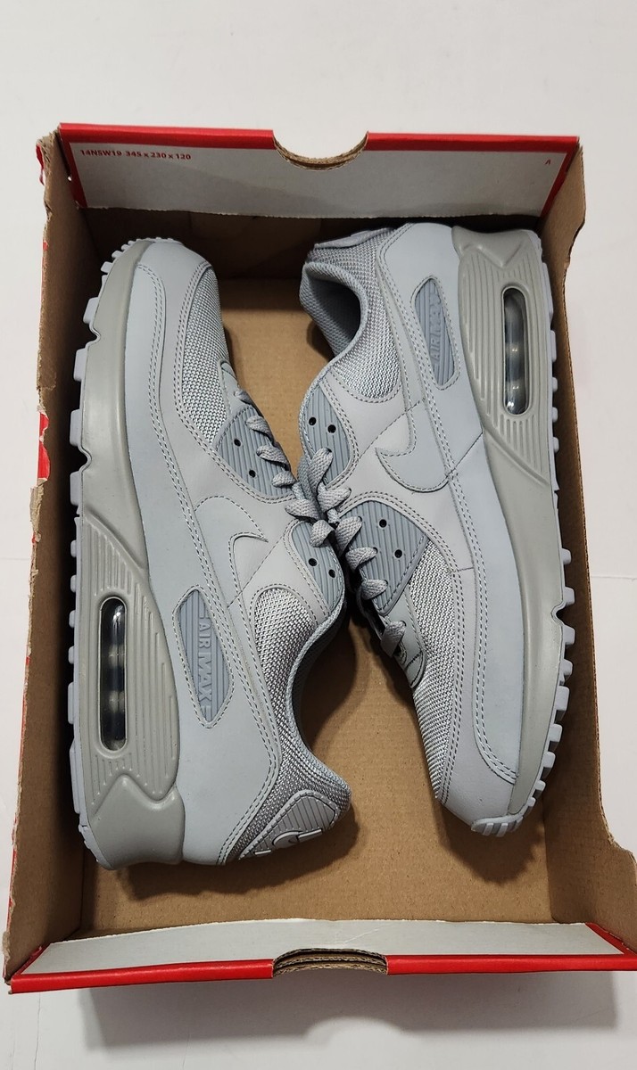 nike air max 90 triple grey sneakers men's size 11