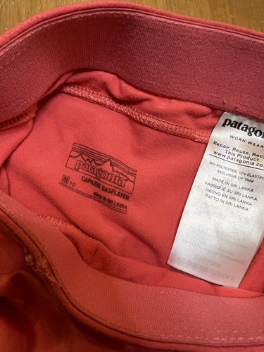 Patagonia Leggings Youth Medium (10) Pink Capilene Base Layer Outdoor Hiking - Picture 3 of 3