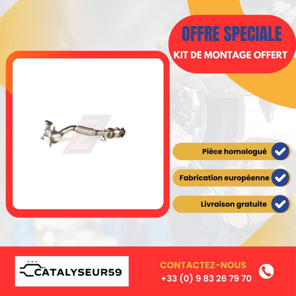 Catalyseur premium pour Audi A3 1.4 TFSI g-tron 110 cv 81 Kw en alliage de métaux nobles