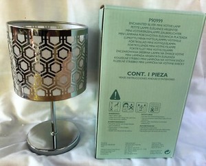 PartyLite Enchanted Silver Votive Lamp - NEW