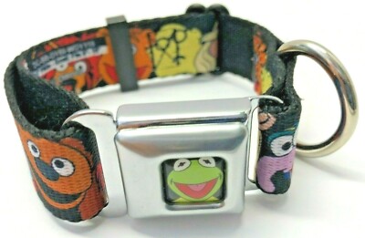 BUCKLE DOWN Disney Muppets Kermit Piggy Small 9'' - 15'' Neck Dog Collar