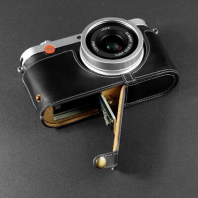 Genuine Real Leather Half Camera Case Bag Cover for Leica X2 X1 XE