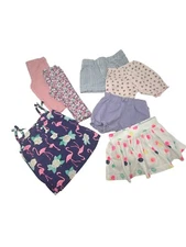 Baby Girls - 2 Leggings, 3 Shorts, 1 Skirt, 1 Top - Size 9 Months