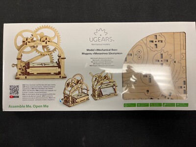 Ugears 3D Wood Model Kit-Mechanical Box Assembling Series -NEW to Create 
