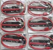 PCIe 1X To 16X GPU Riser Ethereum Mining ETH - Pack of 6 - FREE SHIPPING 