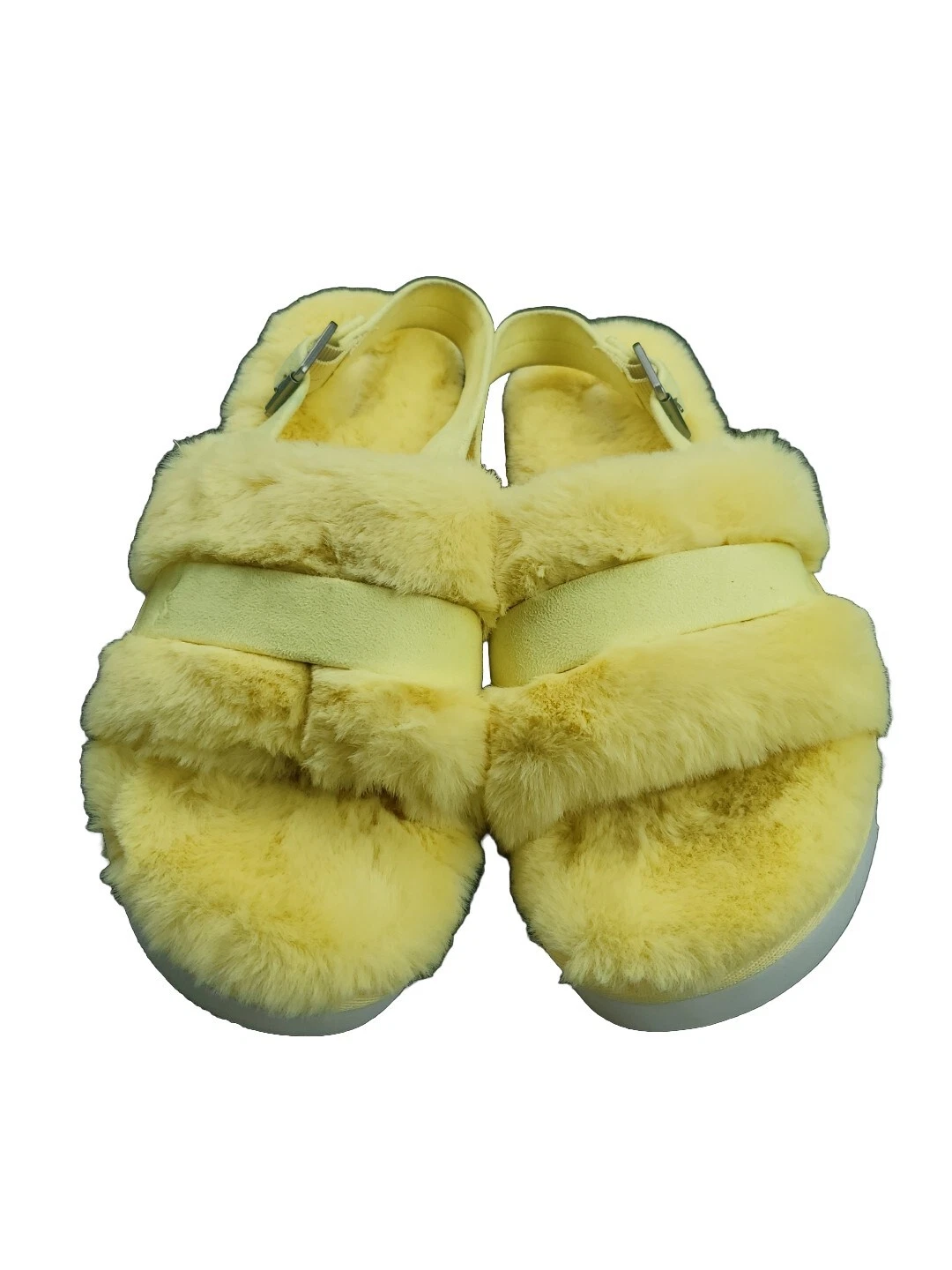 Taglia 10 Koolaburra by UGG Sandali Slide Regolabili Fuzz'd Out 1134590 Giallo