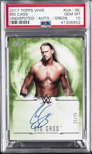 2017 TOPPS WWE UNDISPUTED AUTOS GREEN #UA-BC BIG CASS PSA 10 AUTO