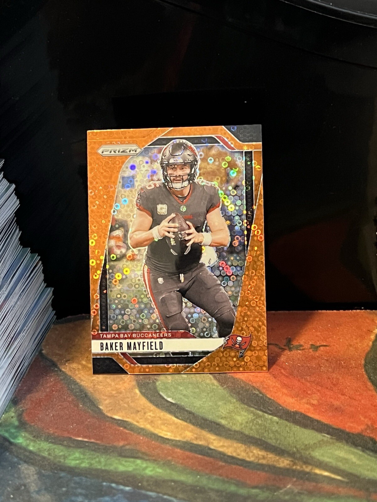 2024 Panini Prizm Baker Mayfield Disco Orange Prizm # 268 Buccaneers