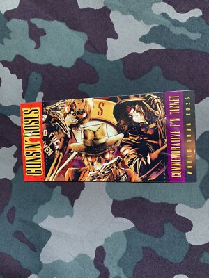 Guns N' Roses 2023 Tour VIP Merch Bag, T-Shirt, Lanyard, Ticket