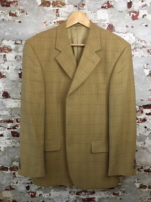 Roy Robson Jacket Men 42R Light Green Super 100 S Fabric Made In Italy Marks