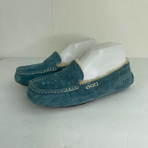 ugg light blue slippers