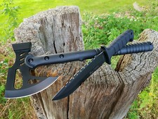 Topór + nóż siekiera nóż tomahawk bowie nóż myśliwski