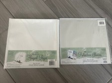 Westrim Crafts Refill 20 Hinged Sheets 40 Pgs 12x12 White 29015L  Sleeves