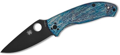 Spyderco Tenacious R.I.L. Knife Disarray Titanium (3.35'', Black, D2) C122TIBLBKD