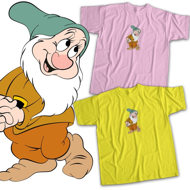 Snow White Seven Dwarfs Bashful Shy Classic Original Disney Unisex Tee T Shirt EBay