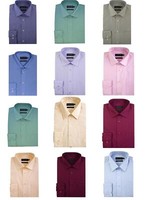 Double Two Mens Long Sleeved Non Iron Cotton Rich Shirt Size 14.5-23