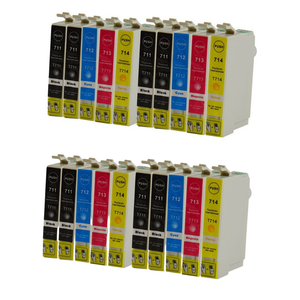 20X Cartuchos Compatibles NonOem Epson Stylus T0711-714 dx5000 dx5050  dx6000 d78 | eBay