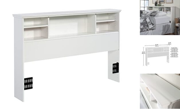 River Ranch Full-Queen Headboard Finish Glacier White