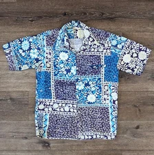 Vintage Barefoot in Paradise floral Hawaiian shirt - SIZE M